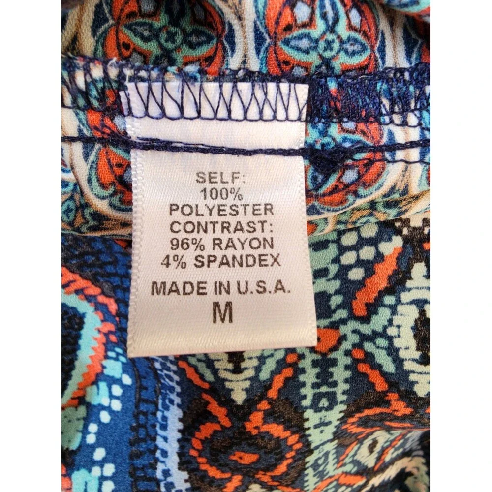 Bobeau Boho Top Size Medium Artsy Oversized - Picture 7 of 8